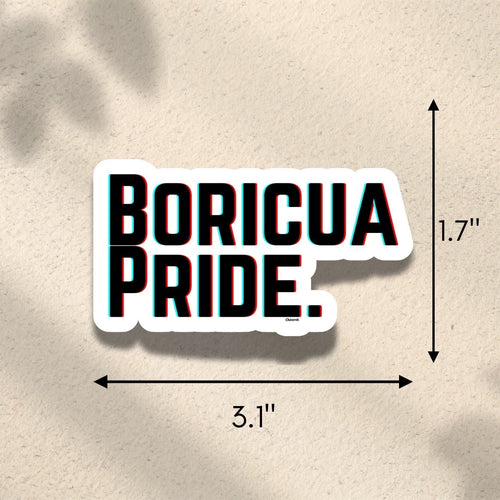 Chévereh Boricua Pride vinyl sticker with black lettering and blue accents. Waterproof and glossy finish.