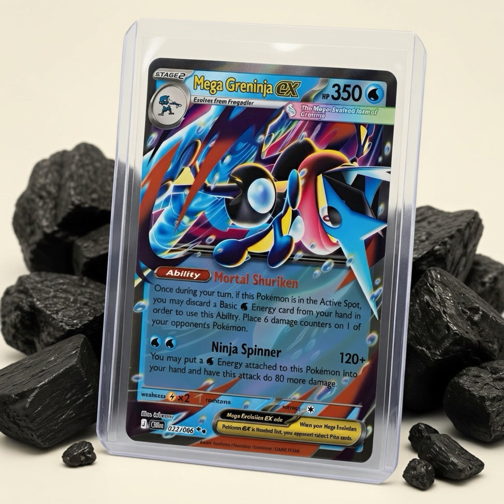 Chévereh Mega Greninja EX 322/086 Full Art textured holofoil Pokémon card from Temporal Forces set
