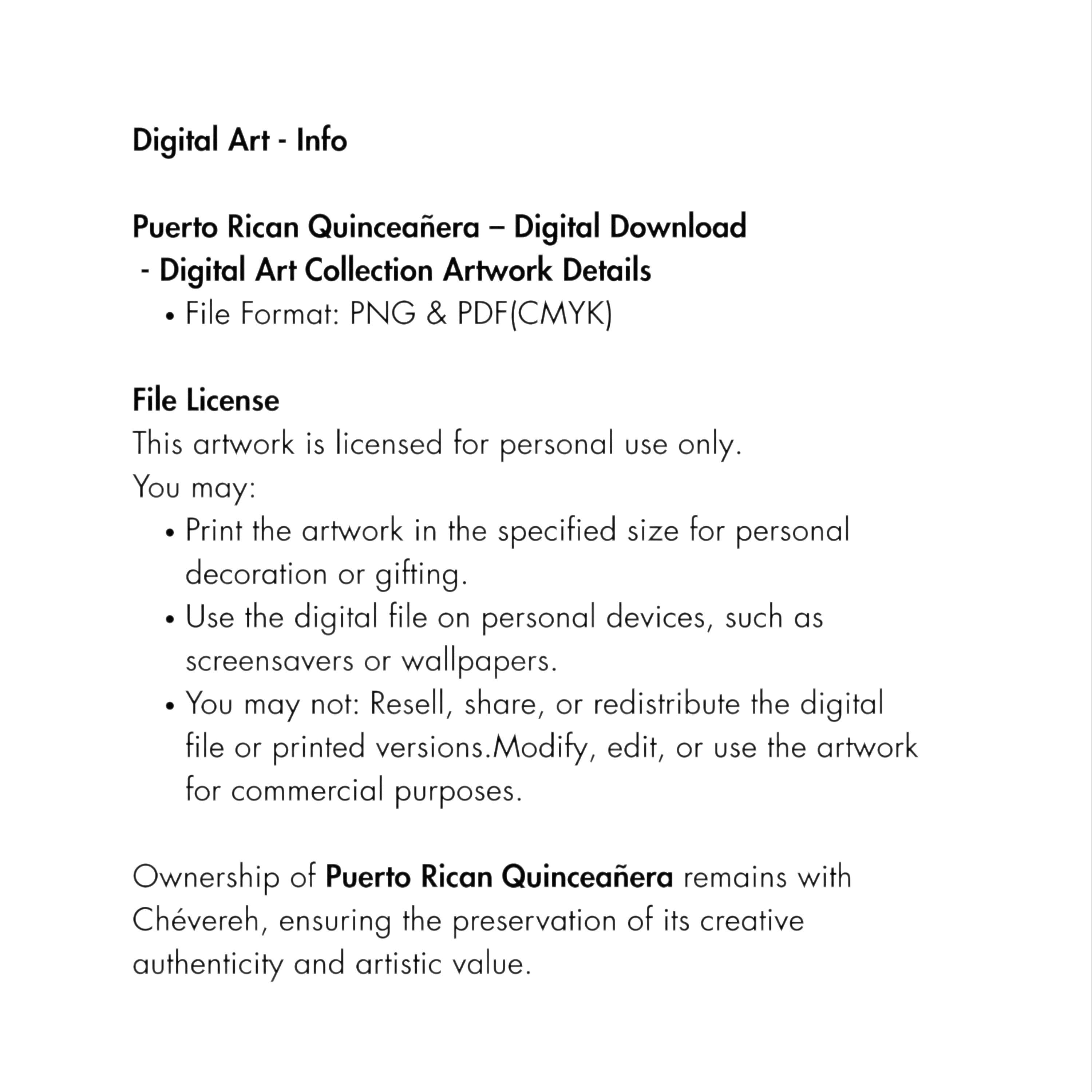 Chévereh Puerto Rican Quinceañera digital invitation file with Bomba theme, featuring a woman in a flag dress, hibiscus flowers, and conga drums.