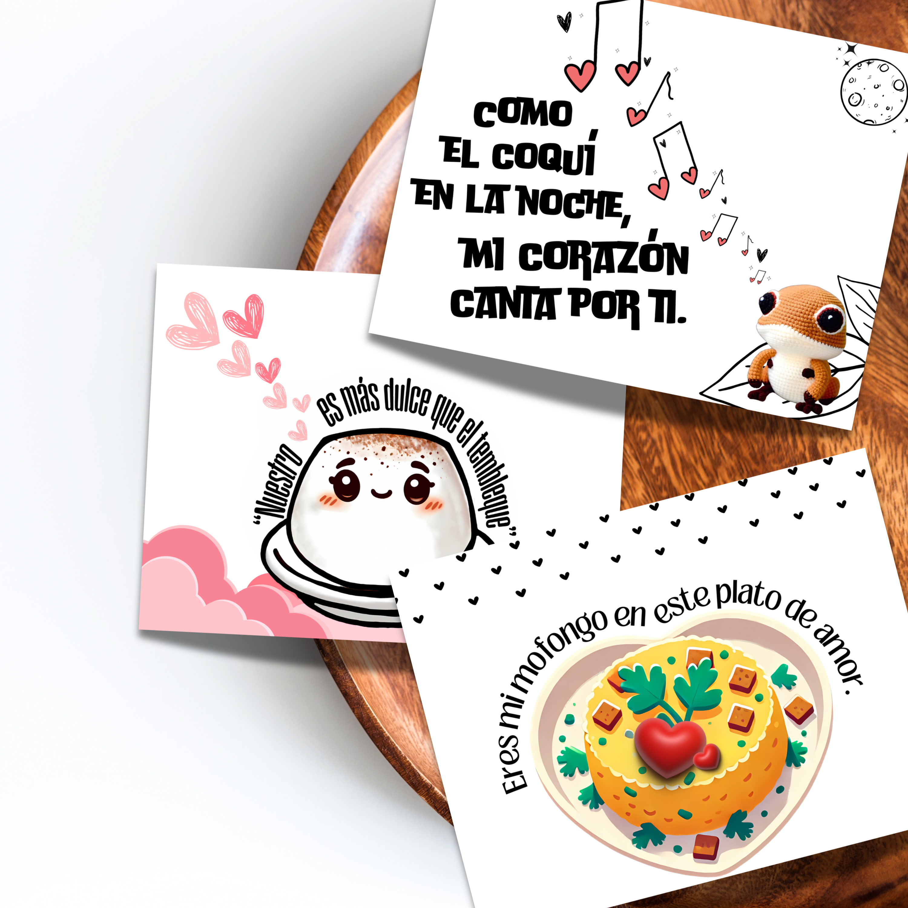Puerto Rican Valentine Postcard Set image 1